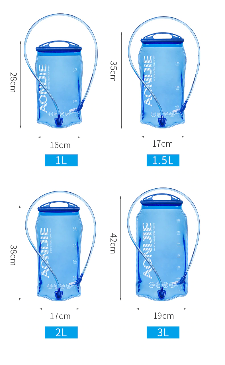 Túi nước kèm ống Aonijie SD51 - Dung tích 1L-1.5L - 2L - 3L - Ảnh 5