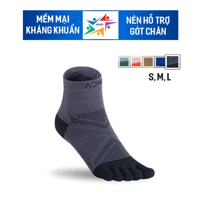 Vớ Thể Thao Xỏ Ngón Cổ Trung Aonijie E4825