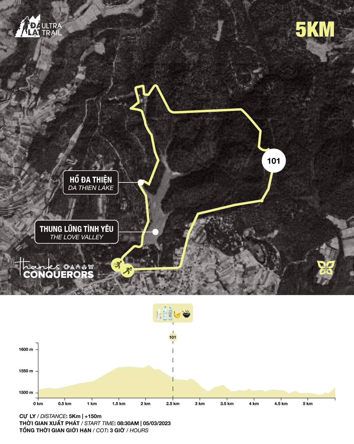 File gpx Dalat Ultra Trail 5km