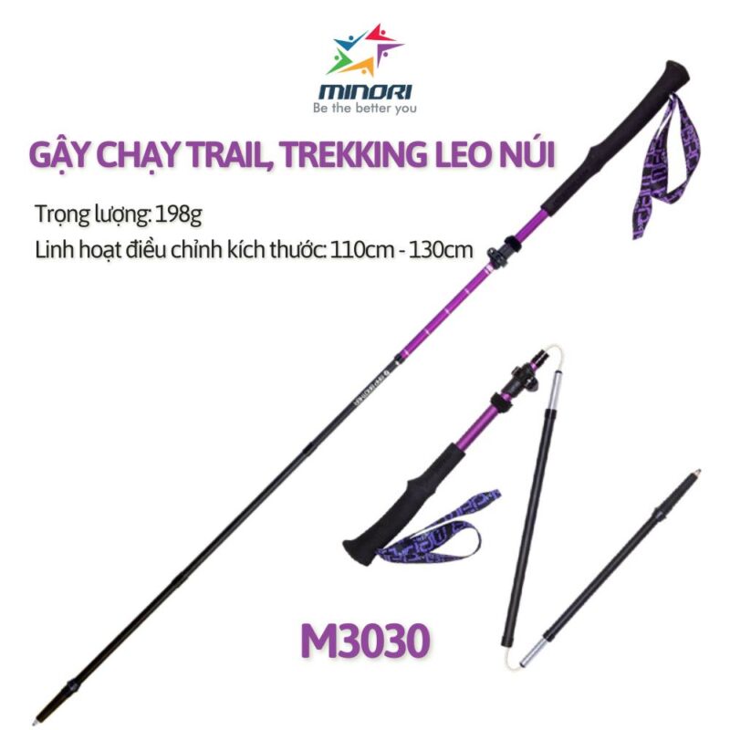 Gậy trekking Map Brother Hợp kim nhôm M3030 - Minori Store