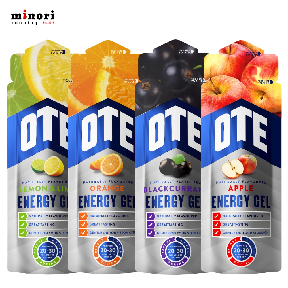 Gel năng lượng OTE ENERGY- cho người chạy bộ và đạp xe, với vị trái cây tự nhiên, dạng lỏng dễ hấp thụ