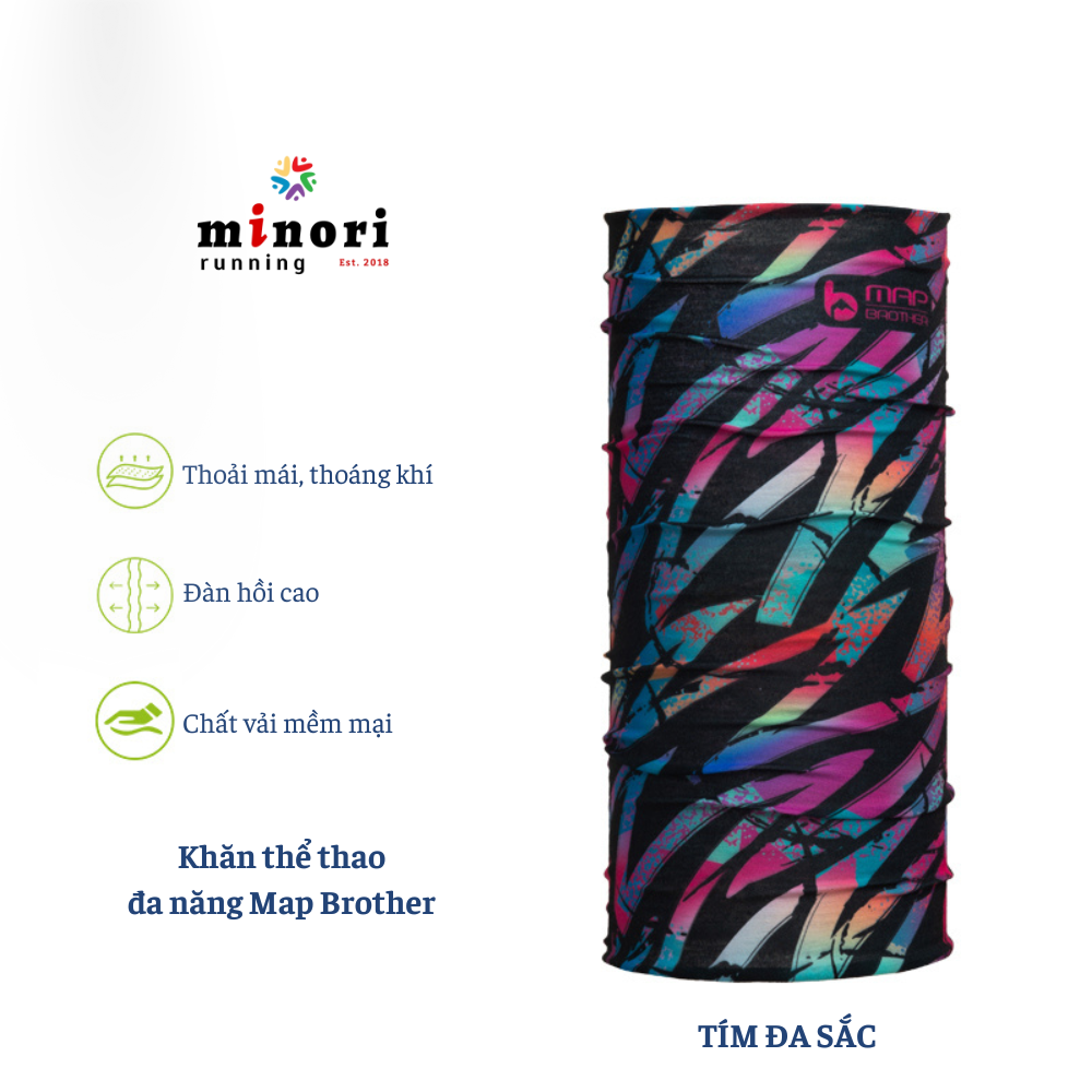 Khăn đa năng Thể thao Map Brother Chống nắng hiệu quả - Ảnh 4