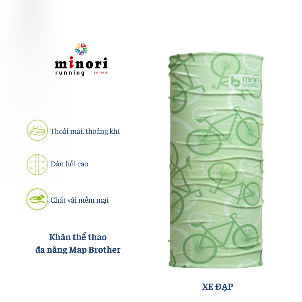Khăn đa năng Thể thao Map Brother Chống nắng hiệu quả - Ảnh 7
