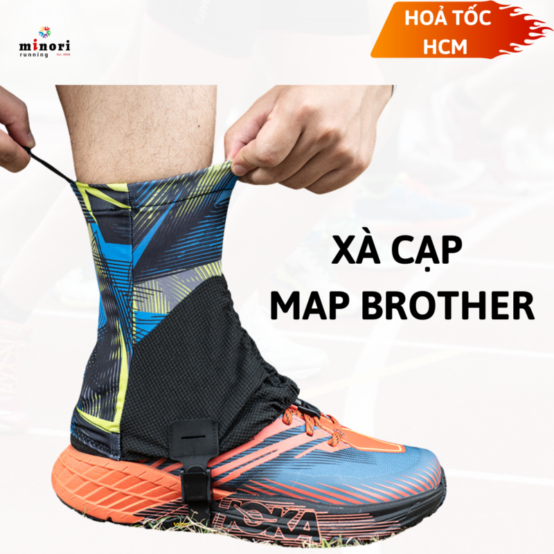 Xà Cạp Bọc giày Gaiter Trekking Chạy Trail Leo Núi Map Brother Chống Cát Chống Côn Trùng F1001