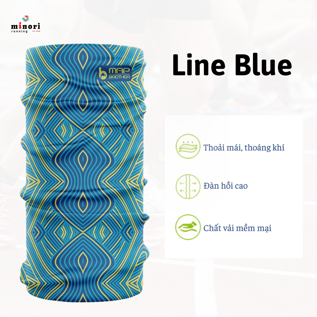 Khăn đa năng Thể thao Map Brother Chống nắng hiệu quả - Ảnh 9