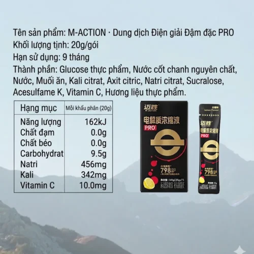 Muối Điện Giải Cô Đặc MACTION PRO