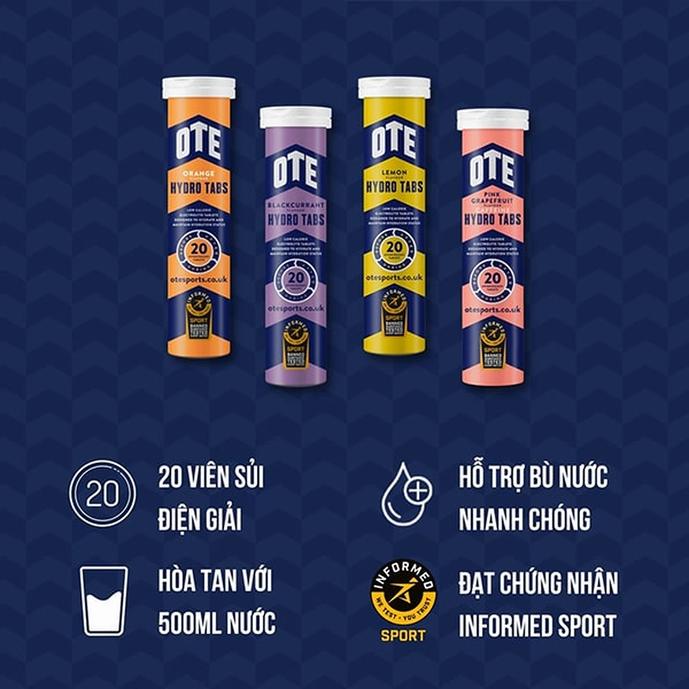 Viên Sủi Điện Giải OTE Hydro Tabs - Ảnh 11