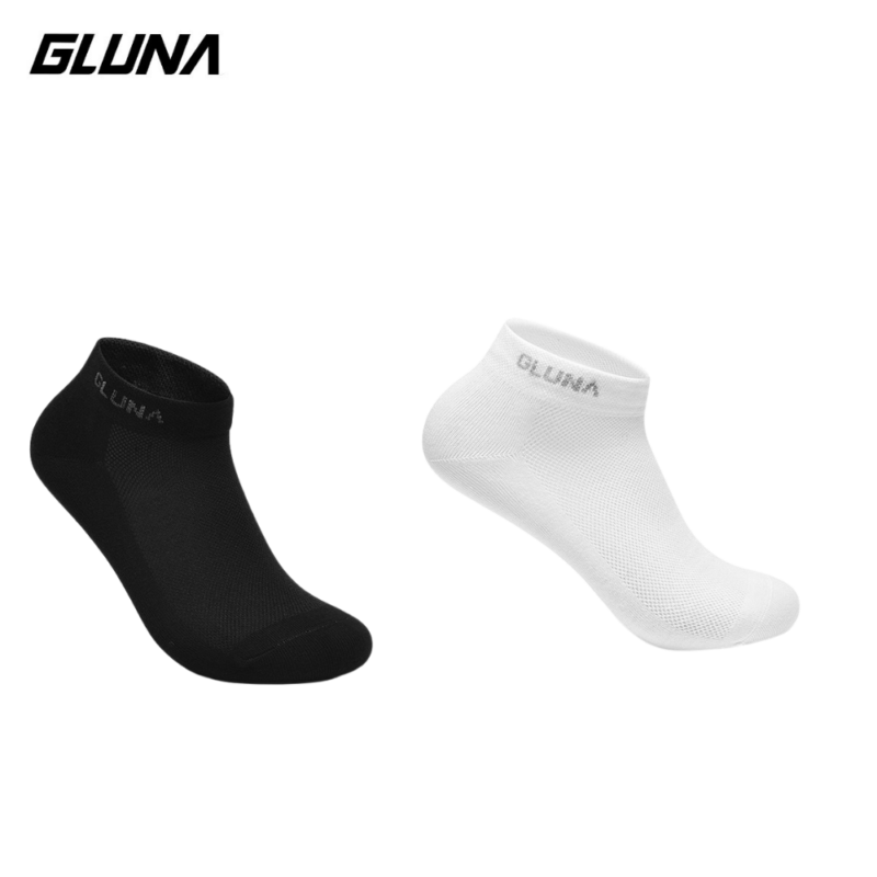 Vớ Thể Thao Gluna 86865 Cotton Cổ Ngắn Khử Mùi Thoáng Khí